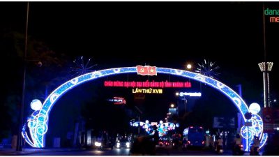Đường đèn Nha Trang chào mừng Đại hội Đảng 2020
